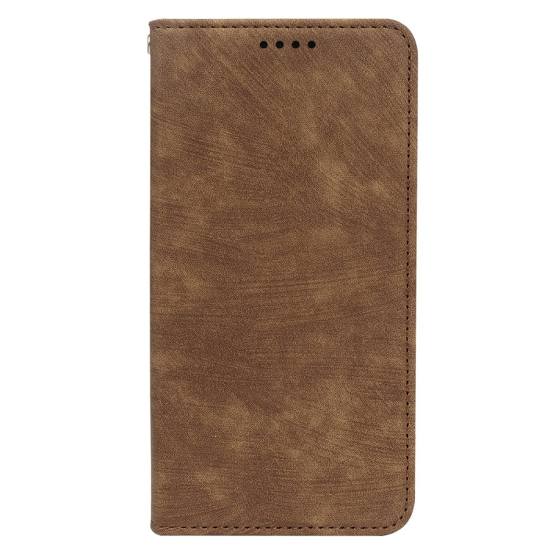 Flip Cover Xiaomi Redmi 15C 4G vintage mokkanahka vaikutus