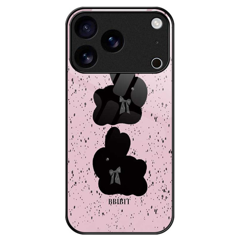 Vaaleanpunainen ja musta iPhone 17 Pro Max kova suojakuori

