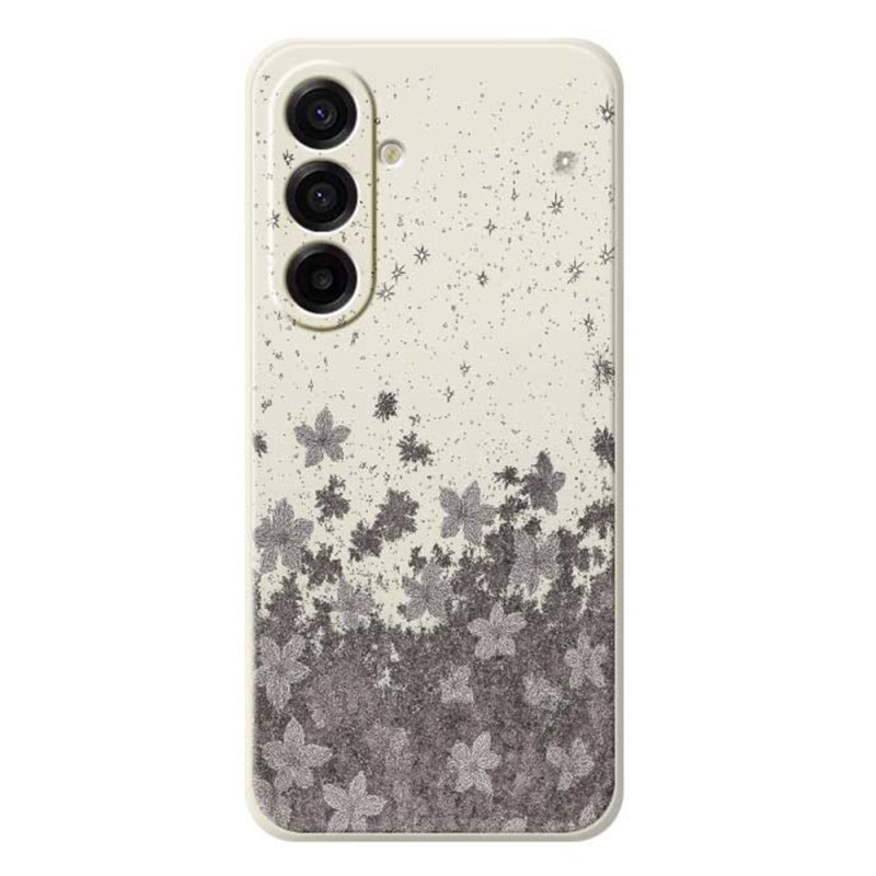 Samsung Galaxy A17 5G suojakuori kukkakuvioitu Grey