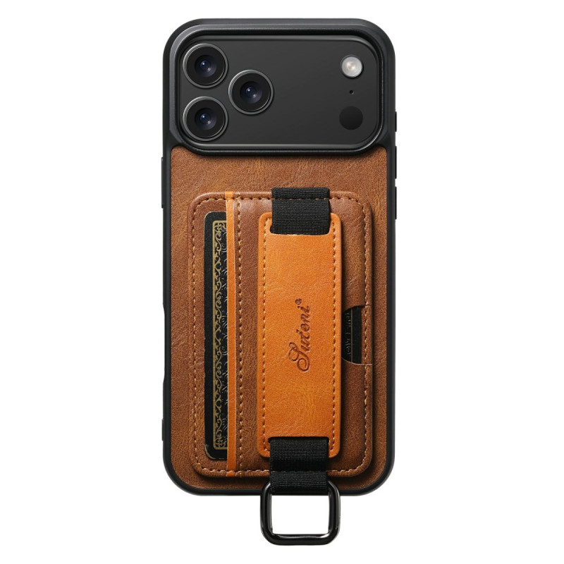 Coque iPhone 17 Pro Max Porte-Cartes et Sangle SUTENI