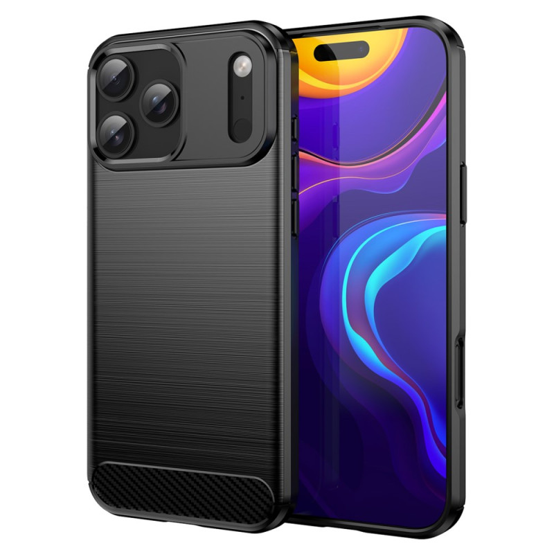 Harjattua hiilikuitua iPhone 17 Pro Max suojakuori
