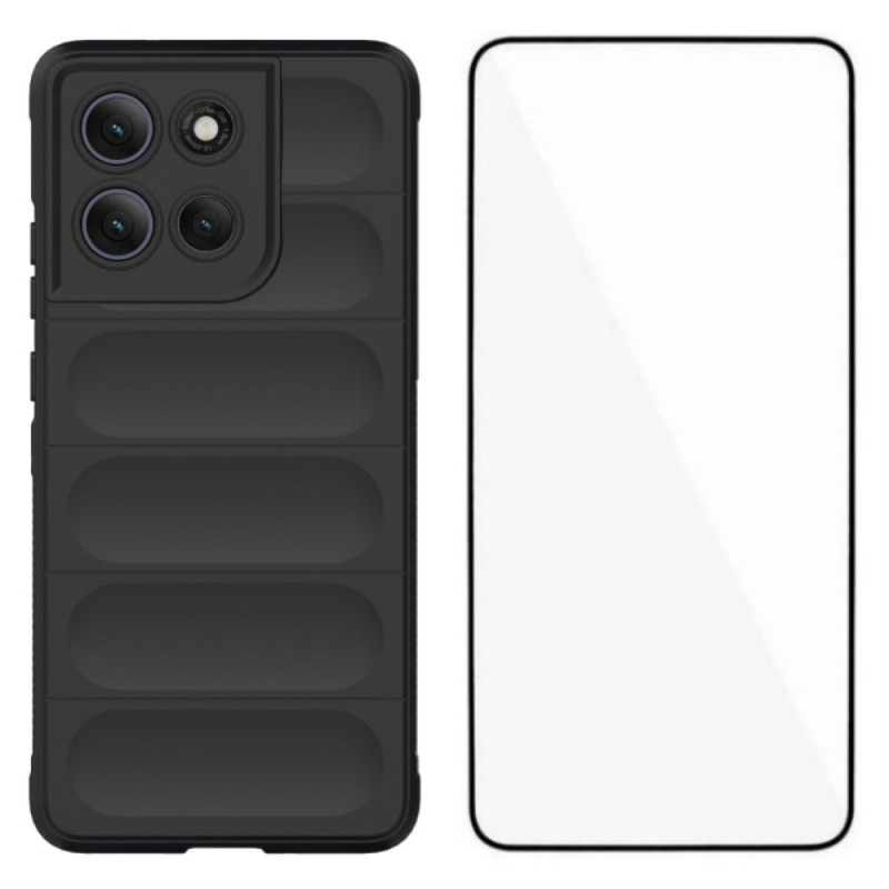 Moto G86 Power 5G Silikoni suojakuori
näytönsuojuksella