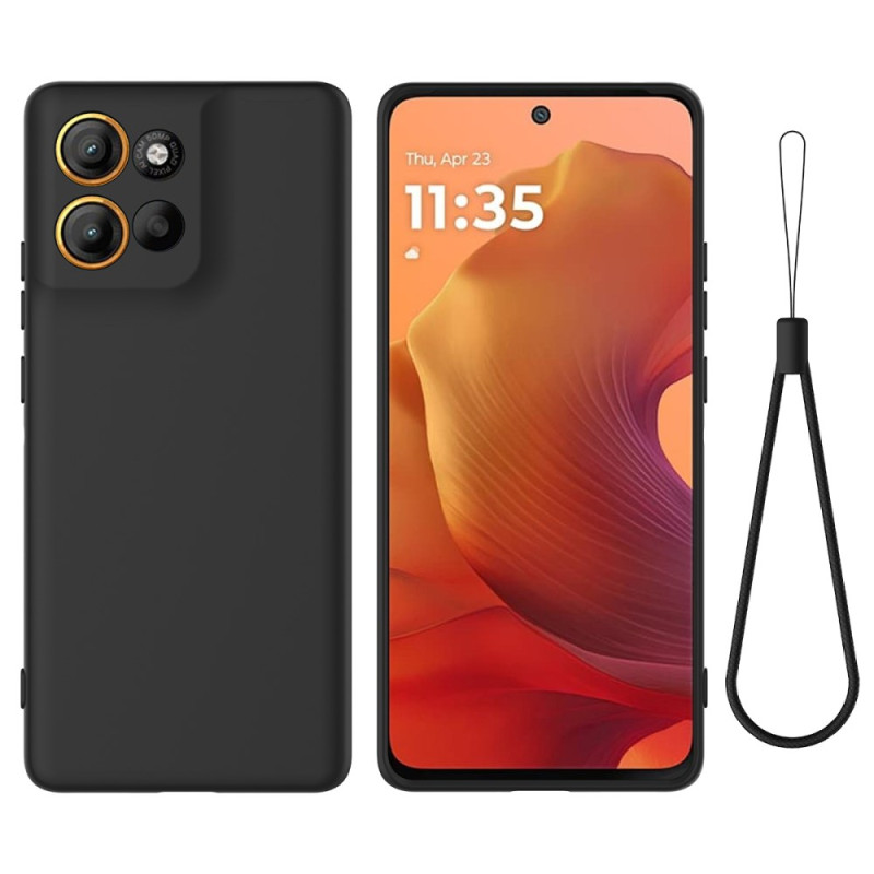 Coque Moto G86 5G Silicone avec Lanière