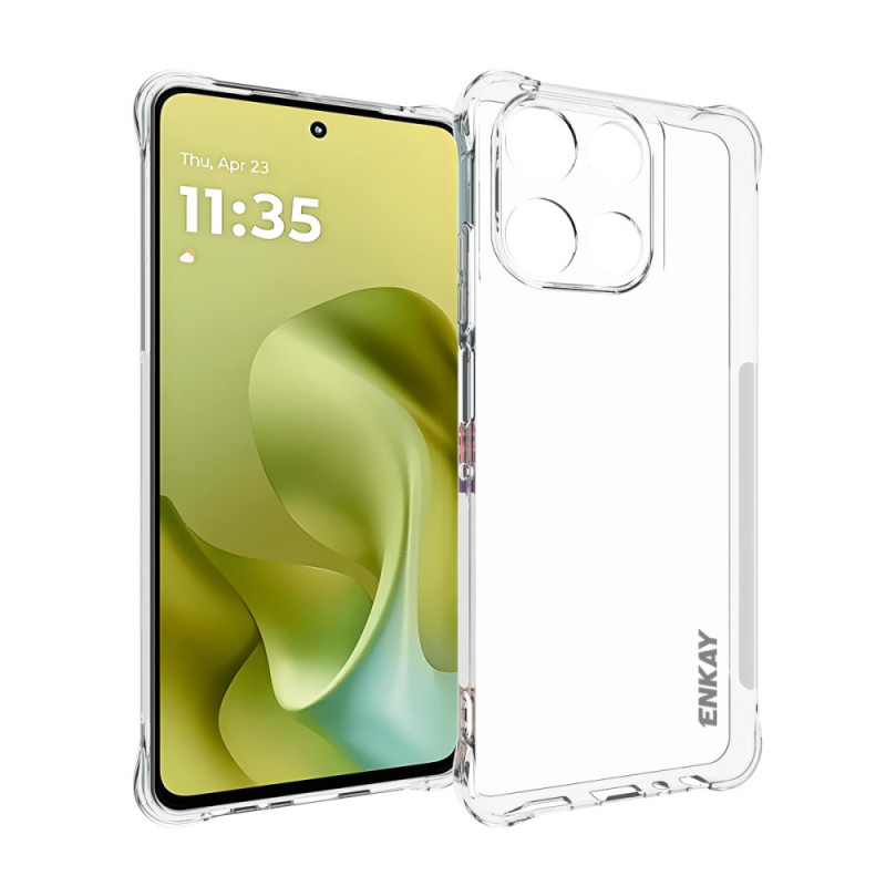 Moto G86 Power 5G läpinäkyvä vahvistettu suojakuori