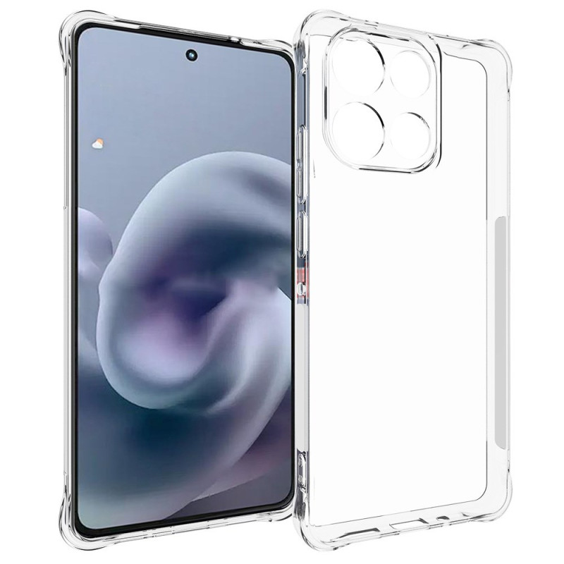 Moto G86 Power 5G läpinäkyvä vahvistettu suojakuori
