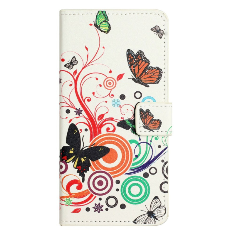 Moto G86 5G / G86 Power 5G Suojakuori
 Perhoset valkoisella taustalla