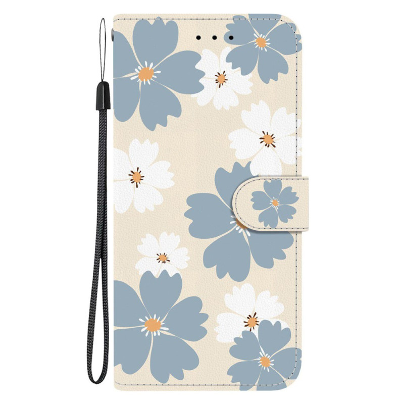 Suojakuori
Xiaomi Redmi 15C 4G / 5G / Poco C85 harmaa ja valkoinen kukkia
