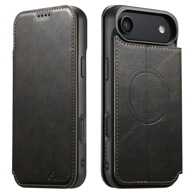 Flip Cover iPhone 17 Air yhteensopiva MagSafe Vintage tyyli