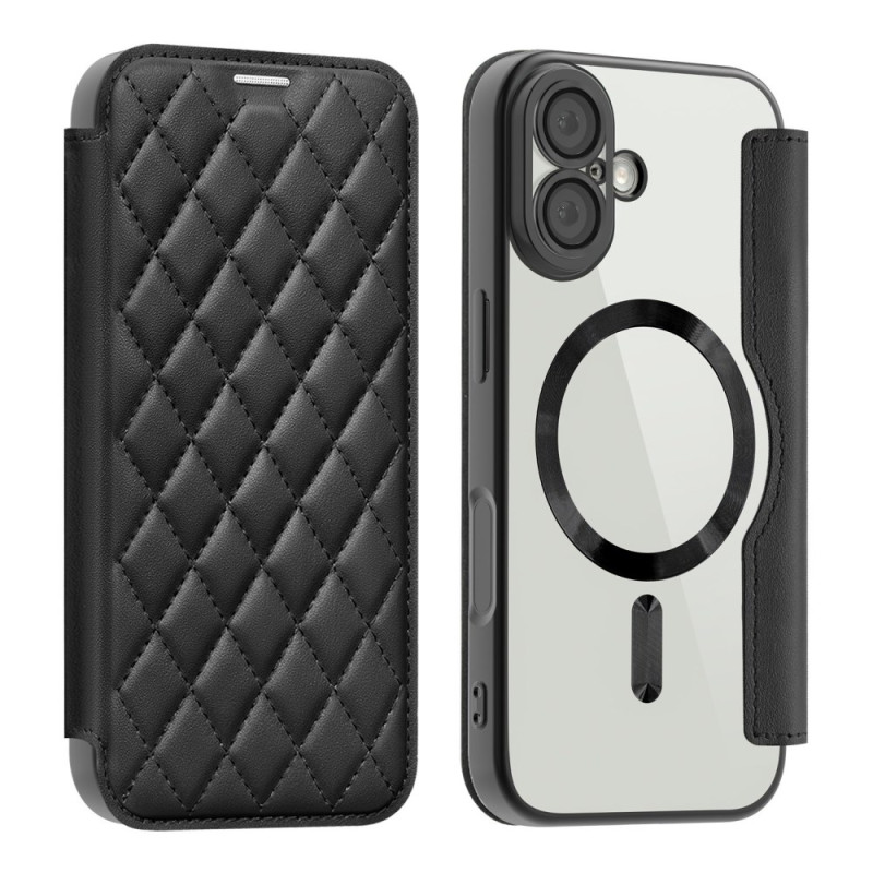 Flip Cover iPhone 17 Yhteensopiva MagSafe Pehmustettu