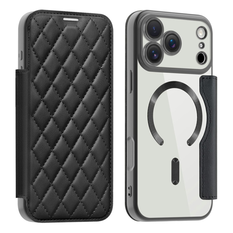 Flip Cover iPhone 17 Pro -yhteensopiva MagSafe-pehmustettu suojus