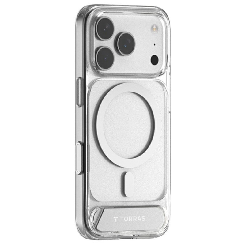 iPhone 17 Pro Premium Hybridikotelo jalustalla