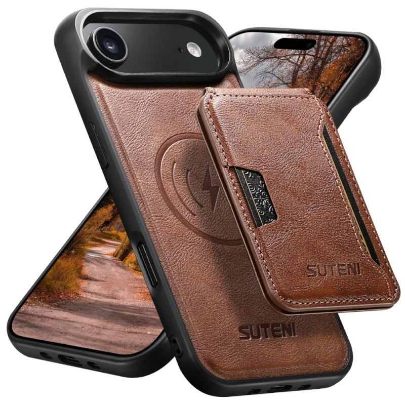 iPhone 17 Air Magneettinen nahka-vaikutteinen korttikuori
