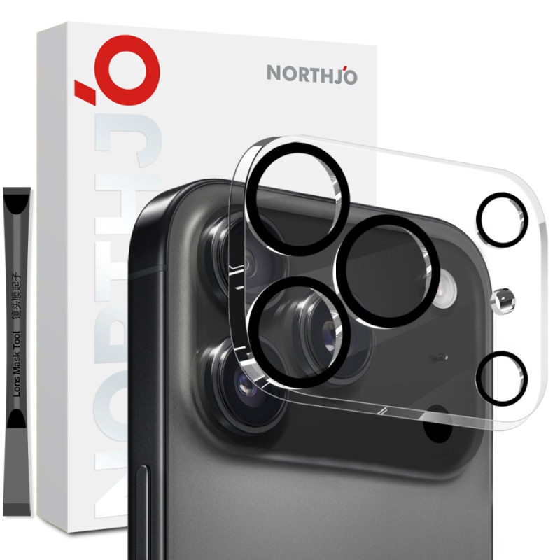 Protection d'objectif pour iPhone 17 Pro (cercles noirs)
