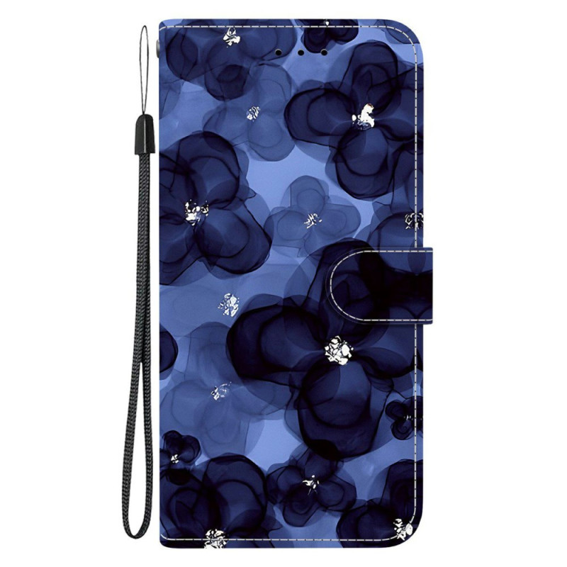 Housse Sony Xperia 10 VII Motif Floral Bleu