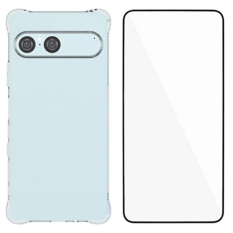 Coque Sony Xperia 10 VII Transparente Renforcée avec Protecteur Écran en verre trempé 