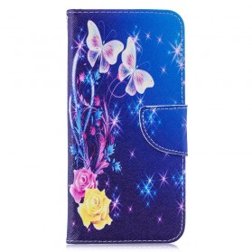 Xiaomi Redmi Note 7 Case Perhosia yössä
