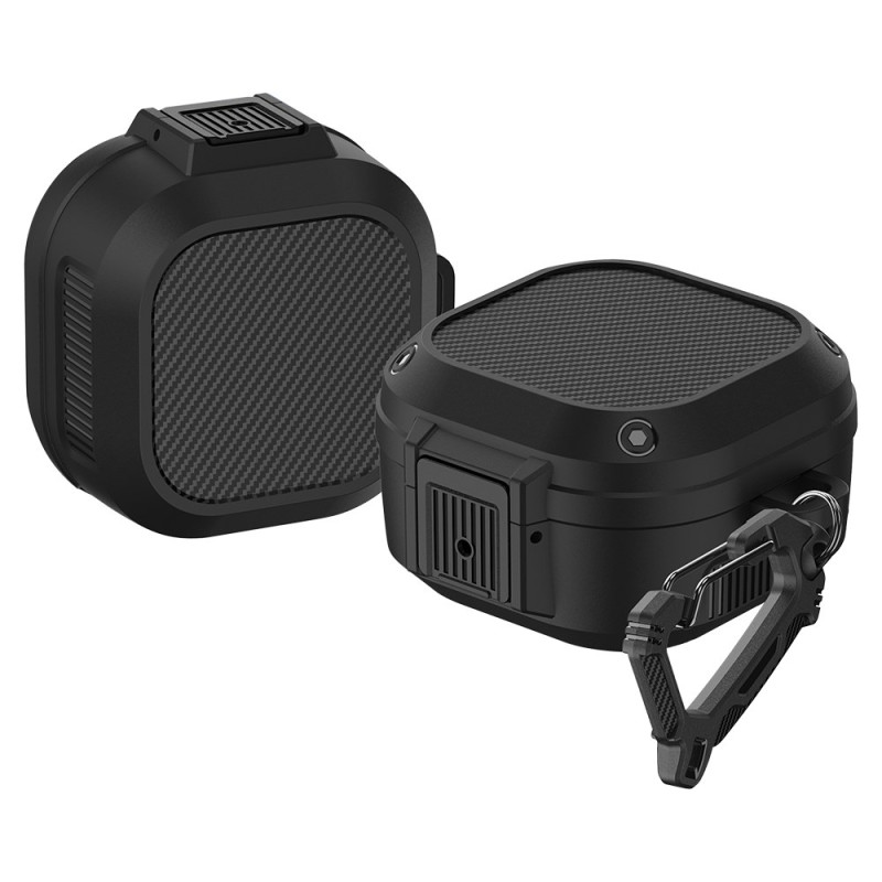 Samsung Galaxy Buds2 Pro / Buds2 / Buds Pro / Buds Live hybridi suojakuori
karabiinin kanssa