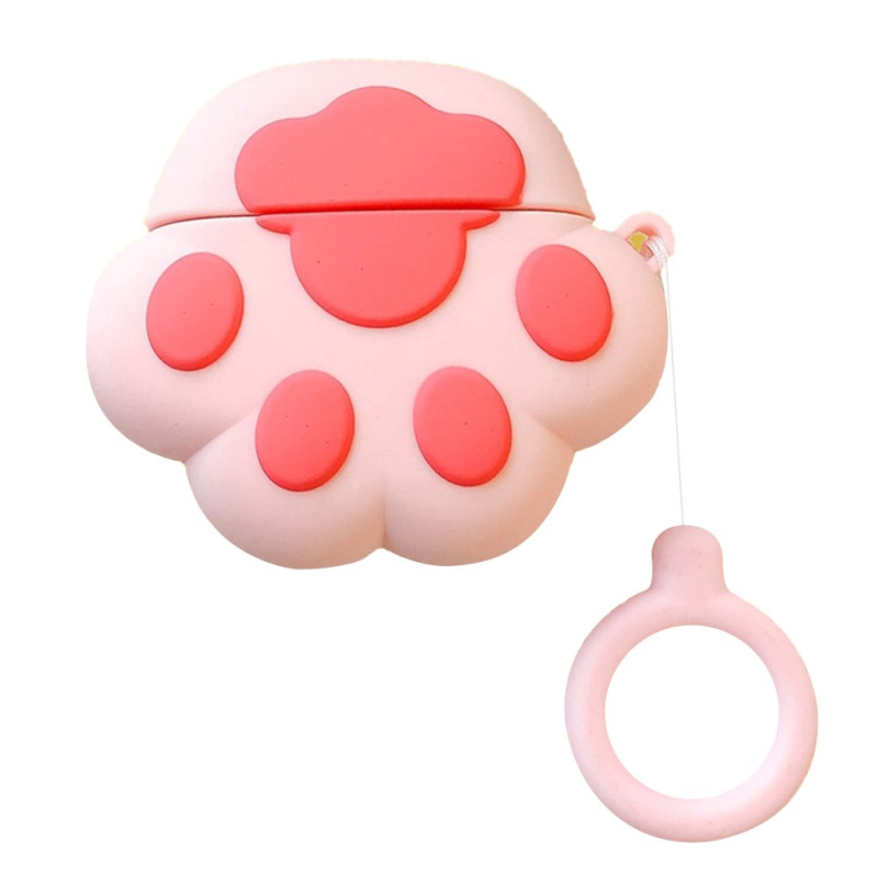 Samsung Galaxy Buds FE vaaleanpunainen kissan tassu suojakuori
