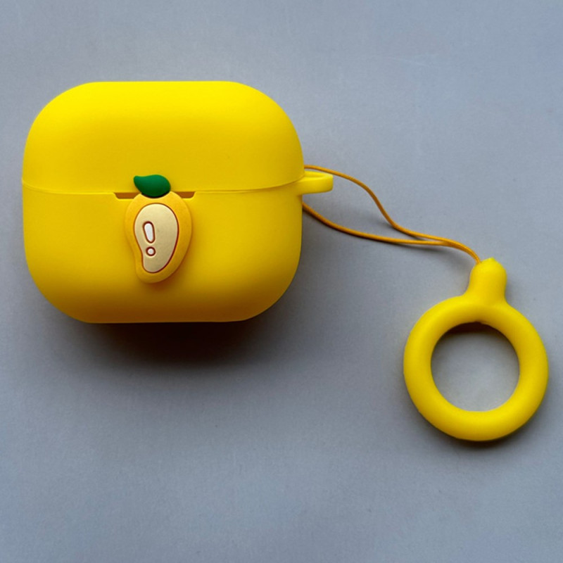 Samsung Galaxy Buds3 Pro / Buds3 porkkanankeltainen suojakuori
