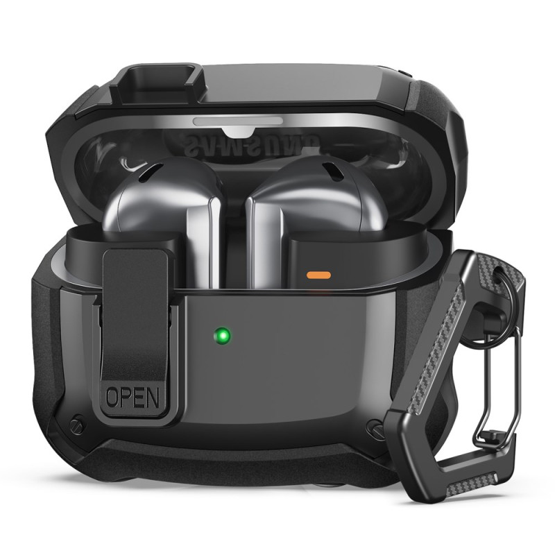 Samsung Galaxy Buds3 Pro / Buds3 suojakuori
, jossa on karabiini