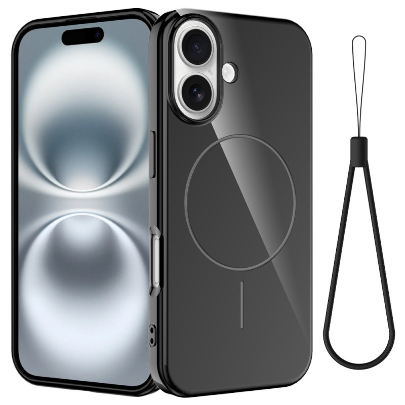 iPhone 16 Plus Magsafe silikonikuori
, jossa on kiinnityslenkki