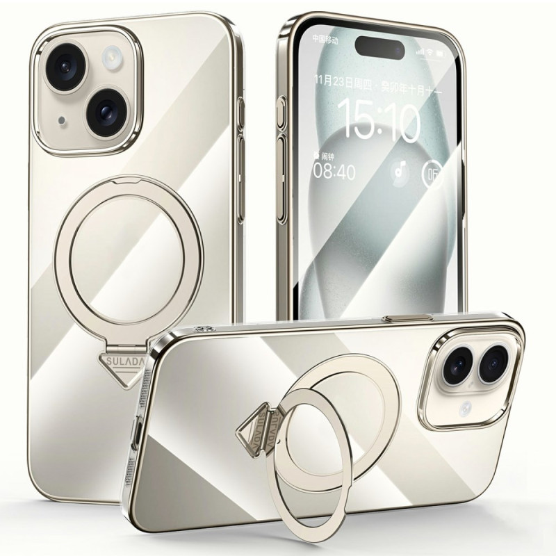 iPhone 15 MagSafe-suojakuori
, jossa on kokoontaitettava jalusta