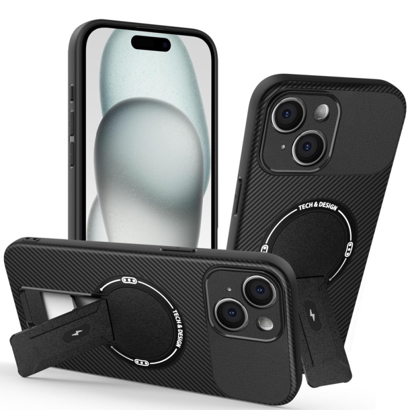 Tukeva iPhone 15 -suojakuori
 jalustalla