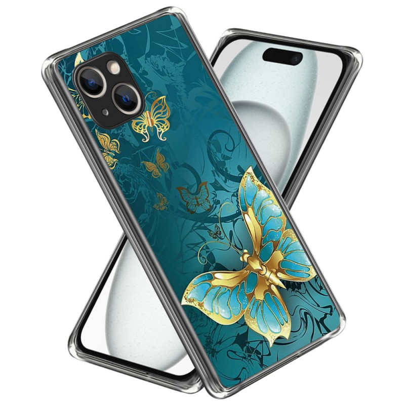 iPhone 15 Gold Perhonen
 Suojakuori
