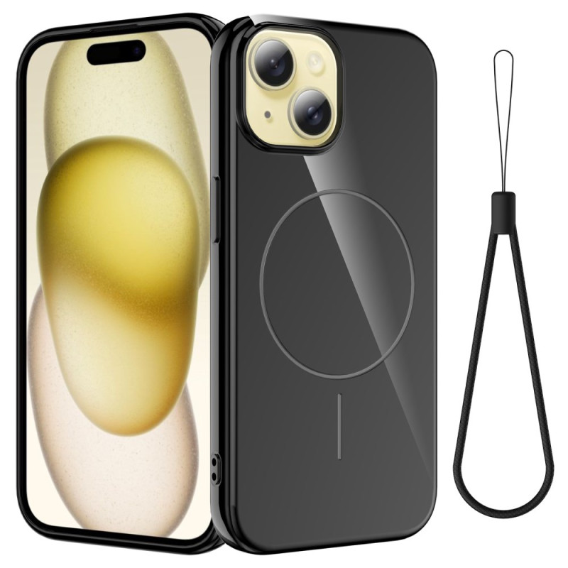 iPhone 15 Plus suojakuori
 MagSafe silikoni hihnalla