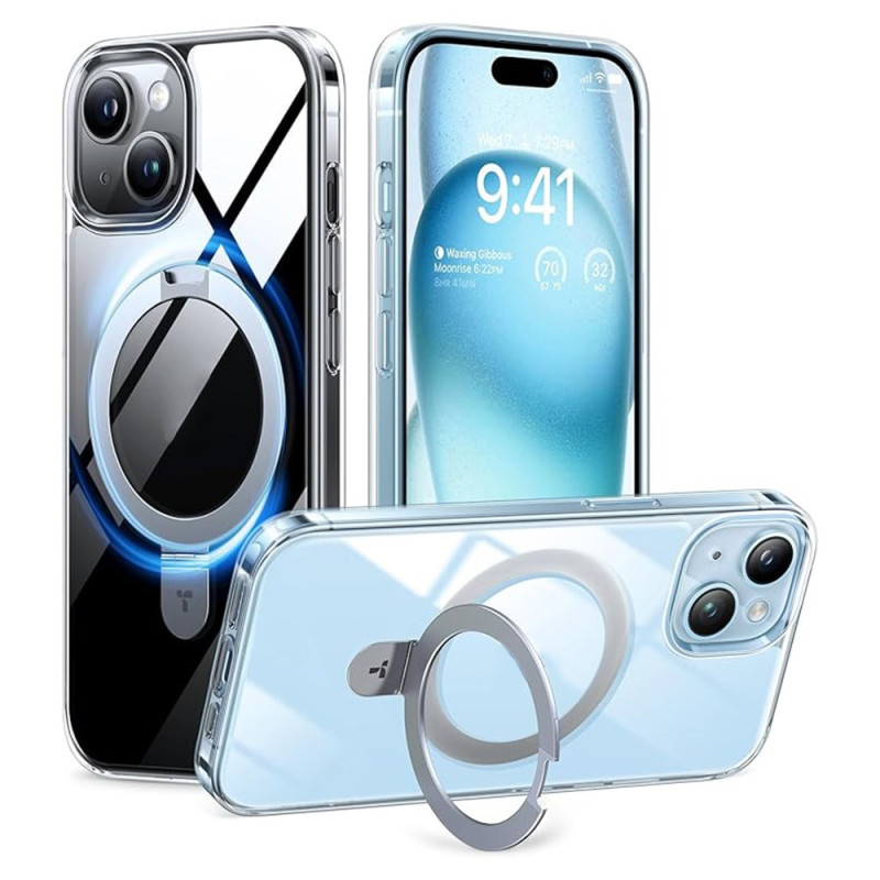 iPhone 15 Plus läpinäkyvä suojakuori
Premium Design jalusta