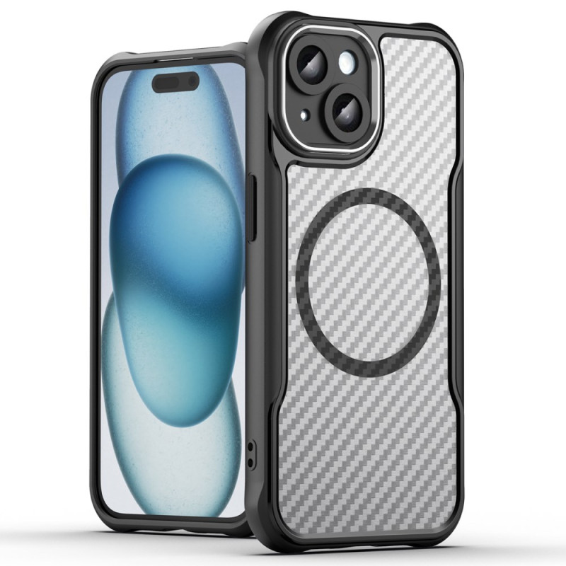 iPhone 15 Plus / 14 Plus suojakuori
 MagSafe läpikuultava hiilikuituinen