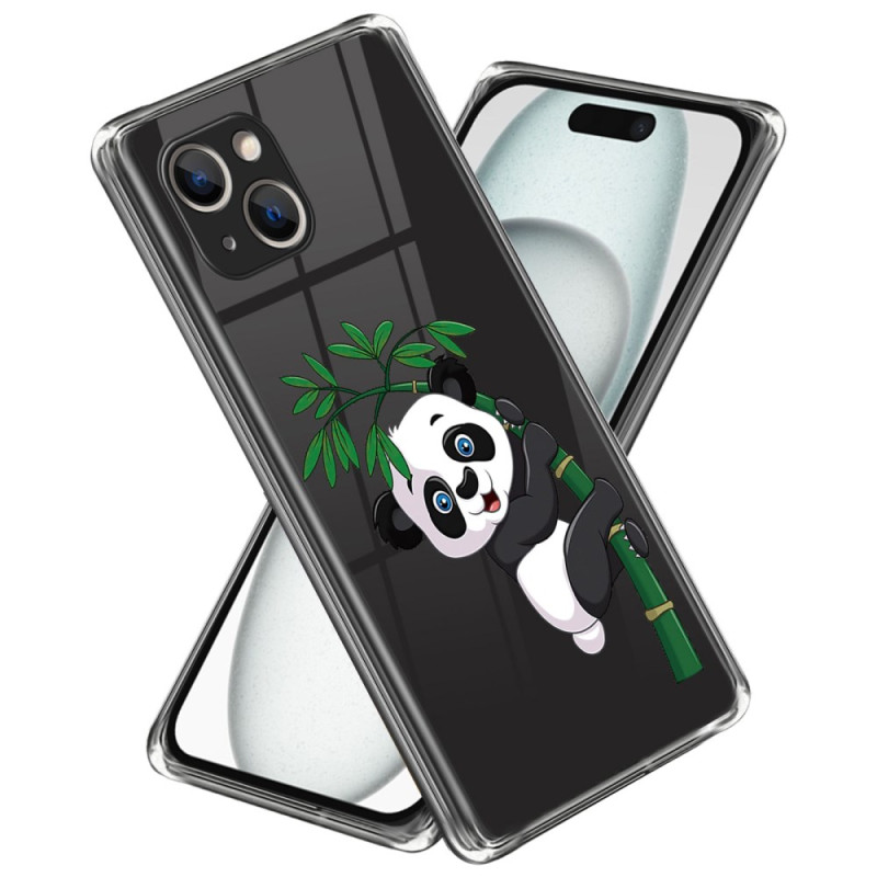 Panda ja bambu iPhone 15 Plus suojakuori
