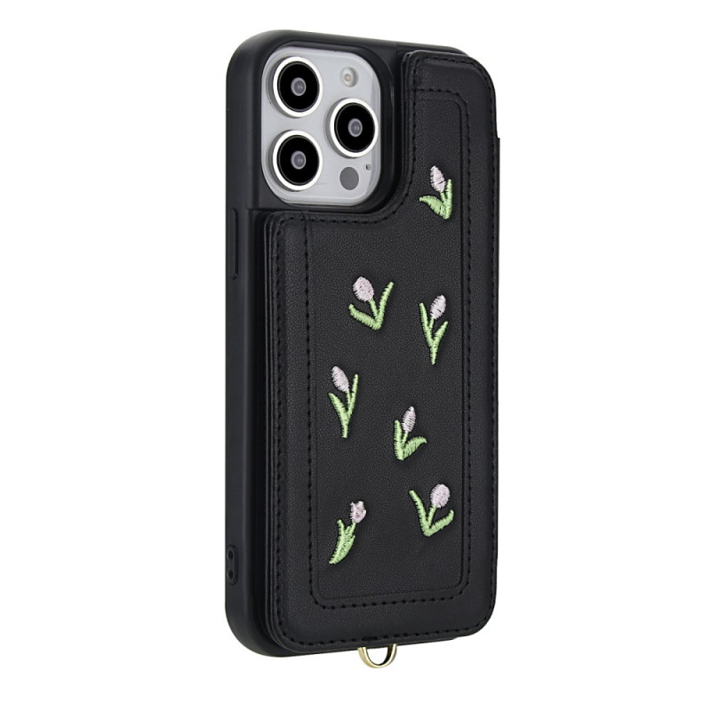 Suojakuori
 iPhone 15 Pro kukkakuvioitu Card Suojakuori
