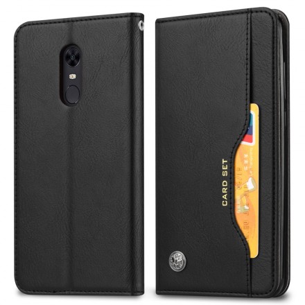 Flip Cover OnePlus 6T keinonahkainen korttikotelo
