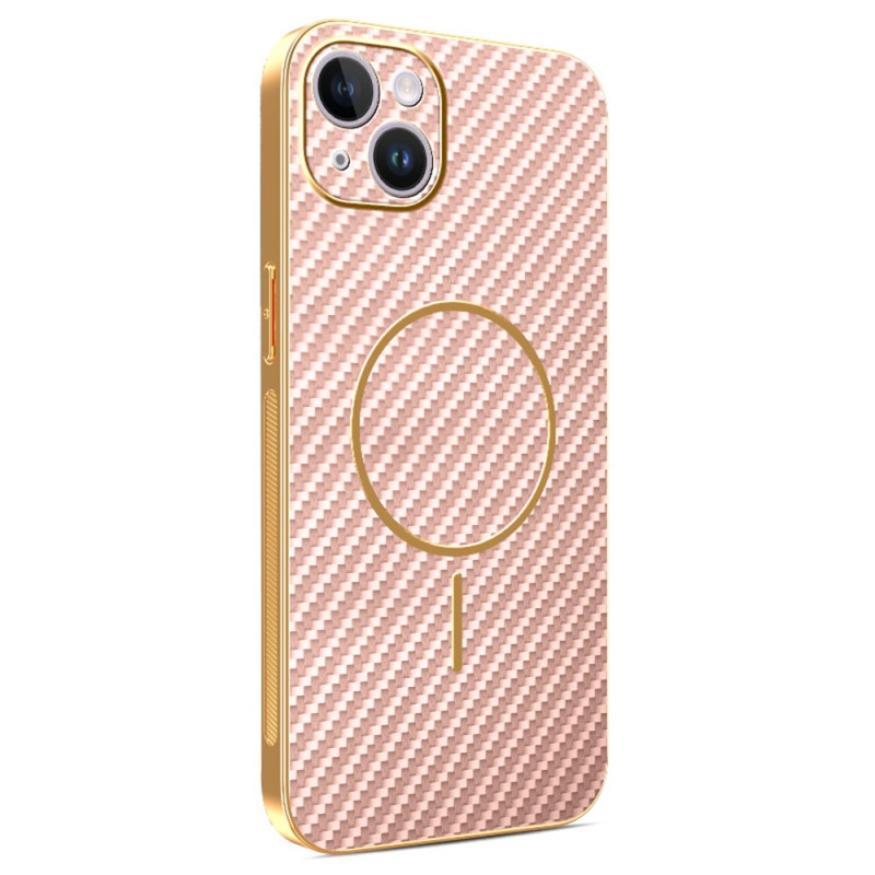 Hiilikuitu tekstuuri iPhone 14 Plus suojakuori
