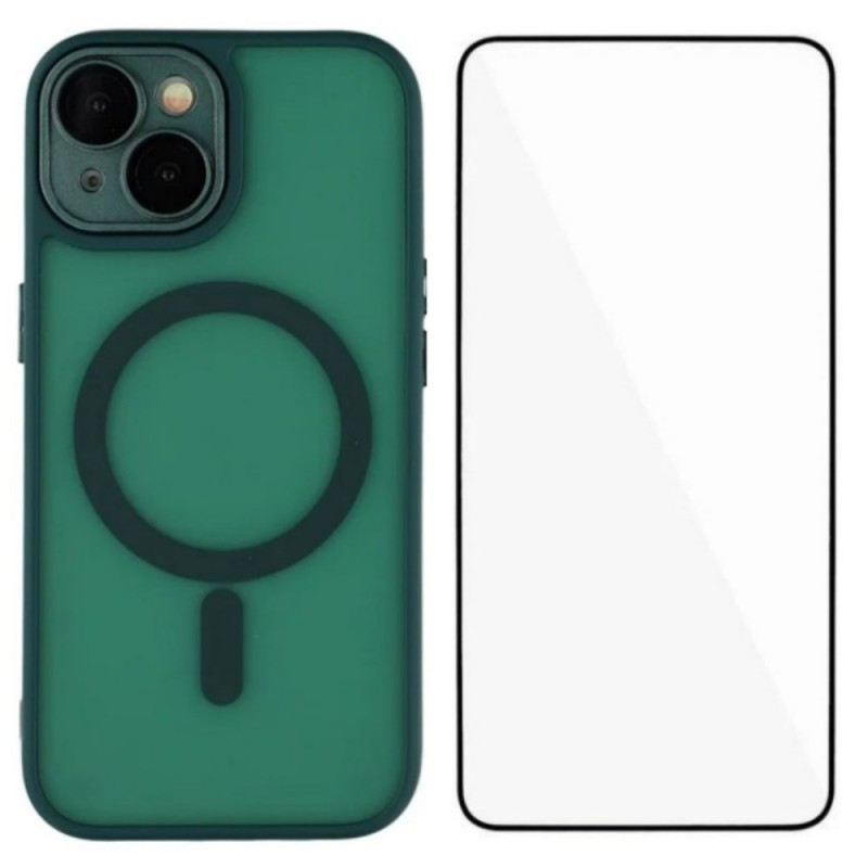 iPhone 14 Plus MagSafe Hybridikotelo, jossa on näytönsuojain
