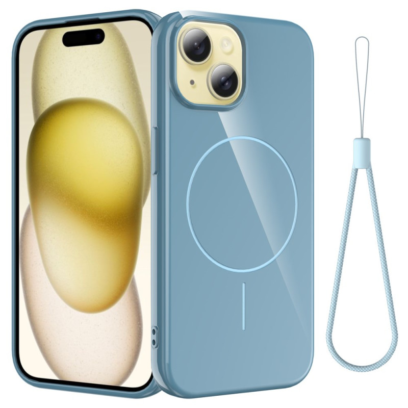 iPhone 14 Magsafe silikonikuori
, jossa on kiinnityslenkki