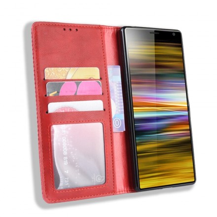 Sony Xperia 10 tekonahkainen läppäkansi Plain Sony Xperia 10 tekonahkainen läppäkansi Plain