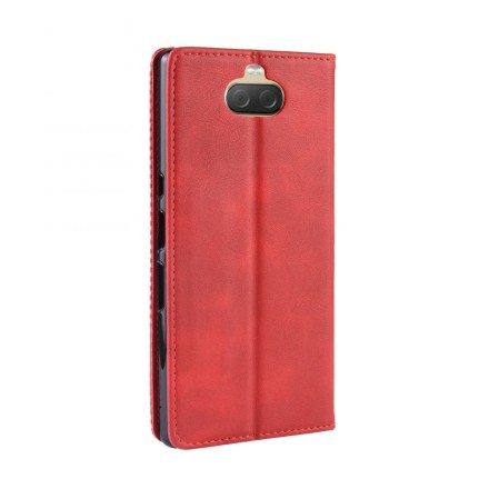 Sony Xperia 10 tekonahkainen läppäkansi Plain