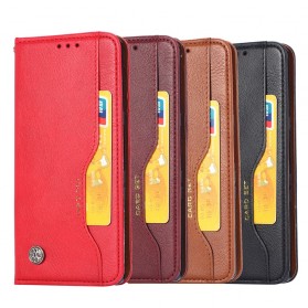 Sony Xperia 10 keinonahkainen Flip Cover -korttikotelo
