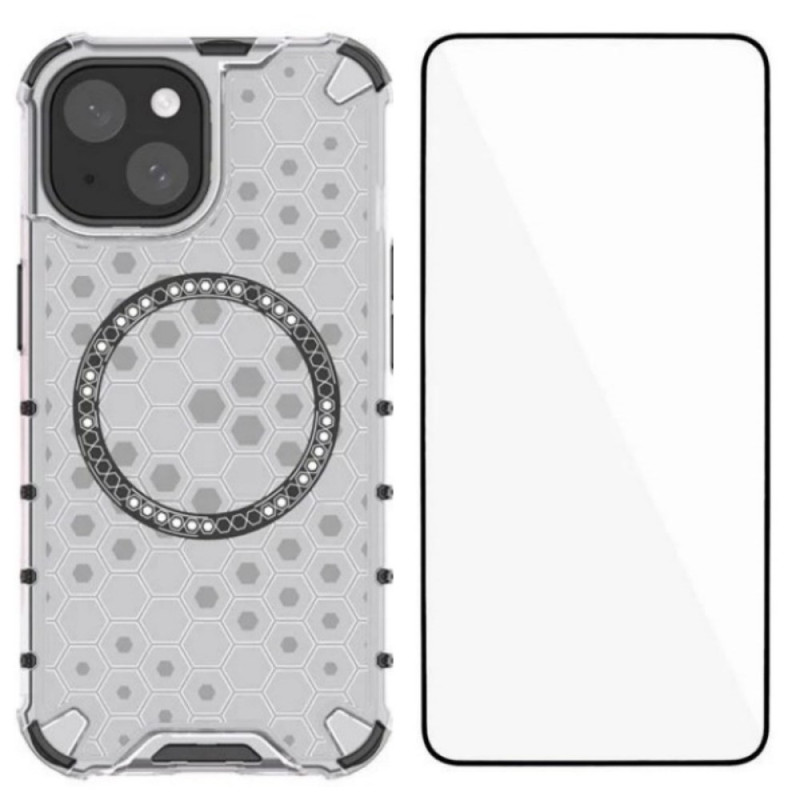 iPhone 13 Hunajakenno
 suojakuori
 ja näytönsuojaus