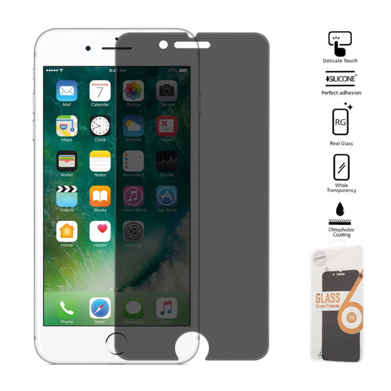 Anti-Spam panssarilasi
 suojaus iPhone 8 Plus /7 Plus näytölle