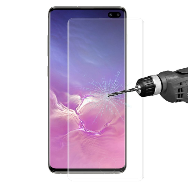 Integroitu panssarilasi
 näytönsuoja Samsung Galaxy S10 Plus -puhelimelle