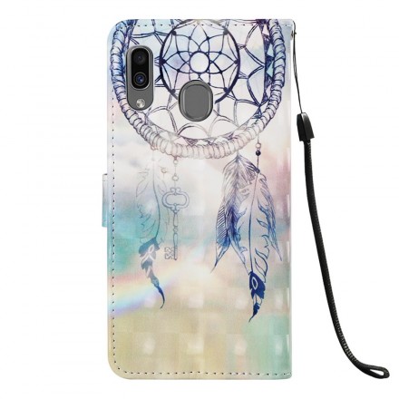 Samsung Galaxy A30 Akvarelli Dreamcatcher Kotelo