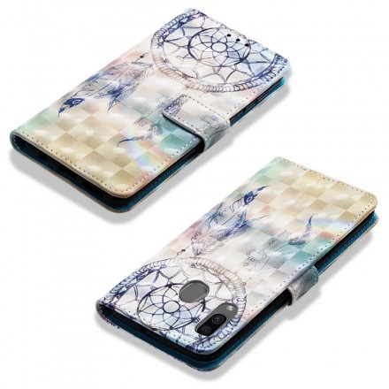 Samsung Galaxy A30 Akvarelli Dreamcatcher Kotelo