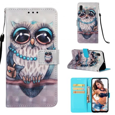 Samsung Galaxy A30 neiti Pöllö Lanyard Case