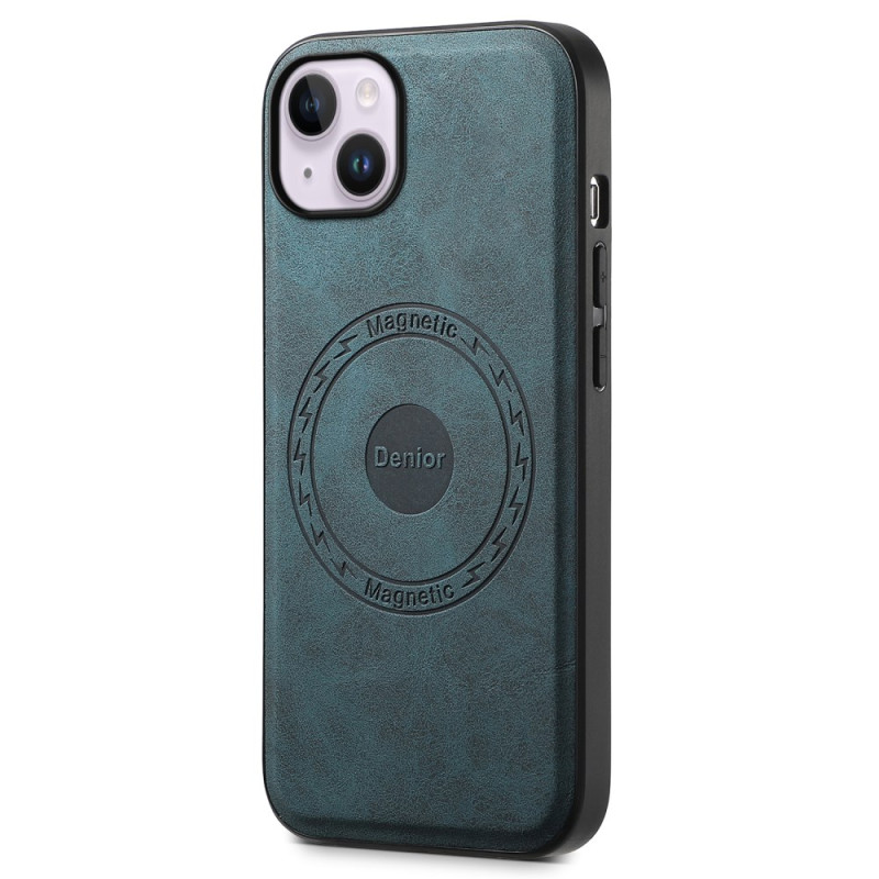 Coque iPhone 14 Plus MagSafe Style Cuir Rétro