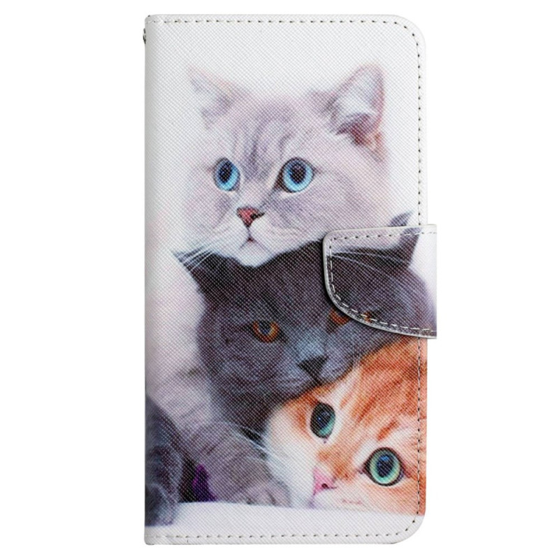 Housse iPhone 14 Plus Trois chats