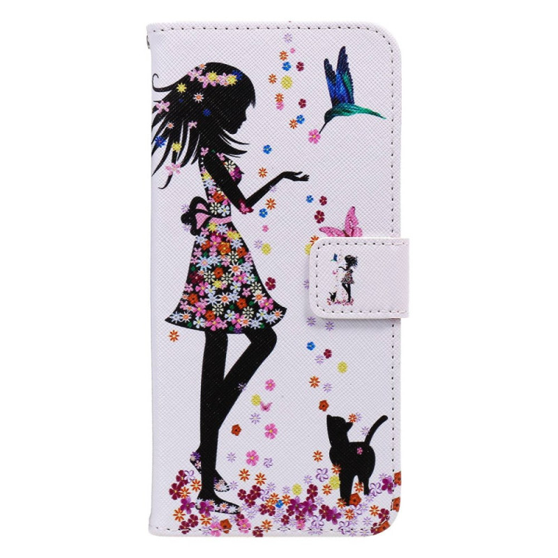 Housse  iPhone 14 Plus Femme et Chat