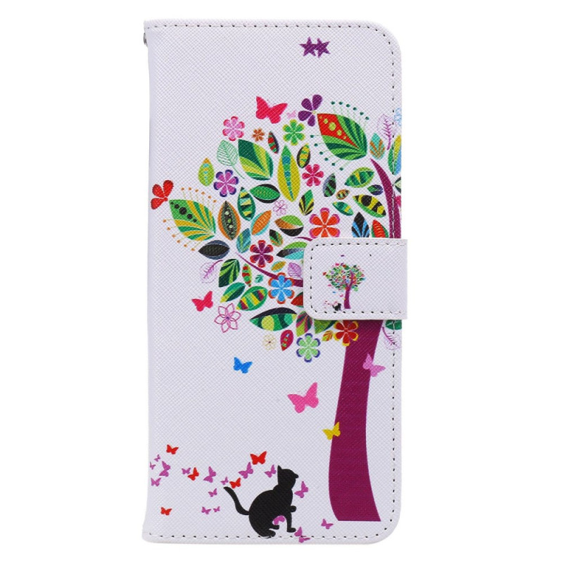 Housse iPhone 14 Plus Chat et Arbre